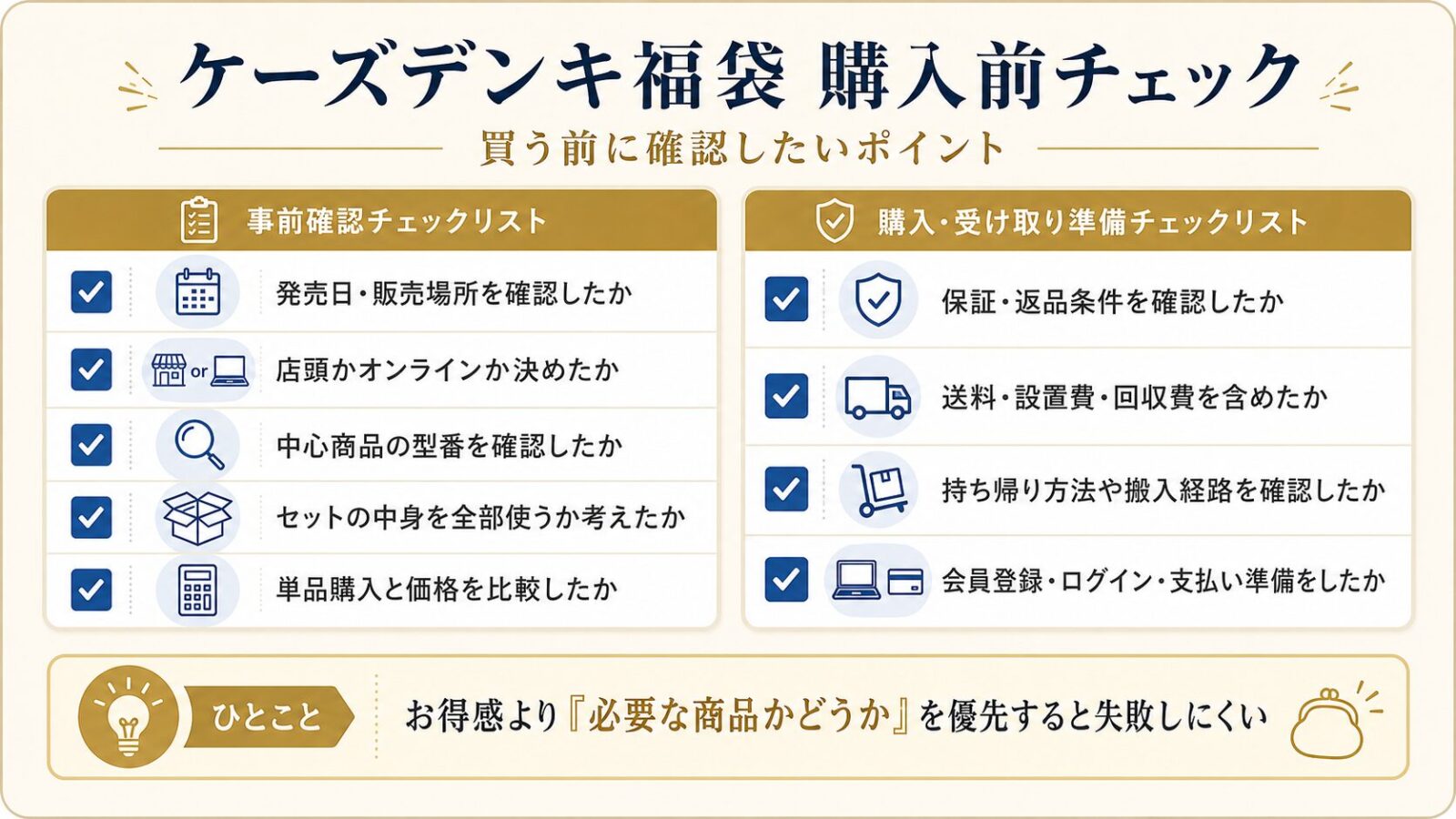 ケーズデンキ福袋購入前チェック