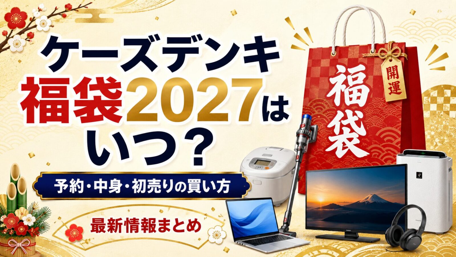 ケーズデンキ福袋はいつ？