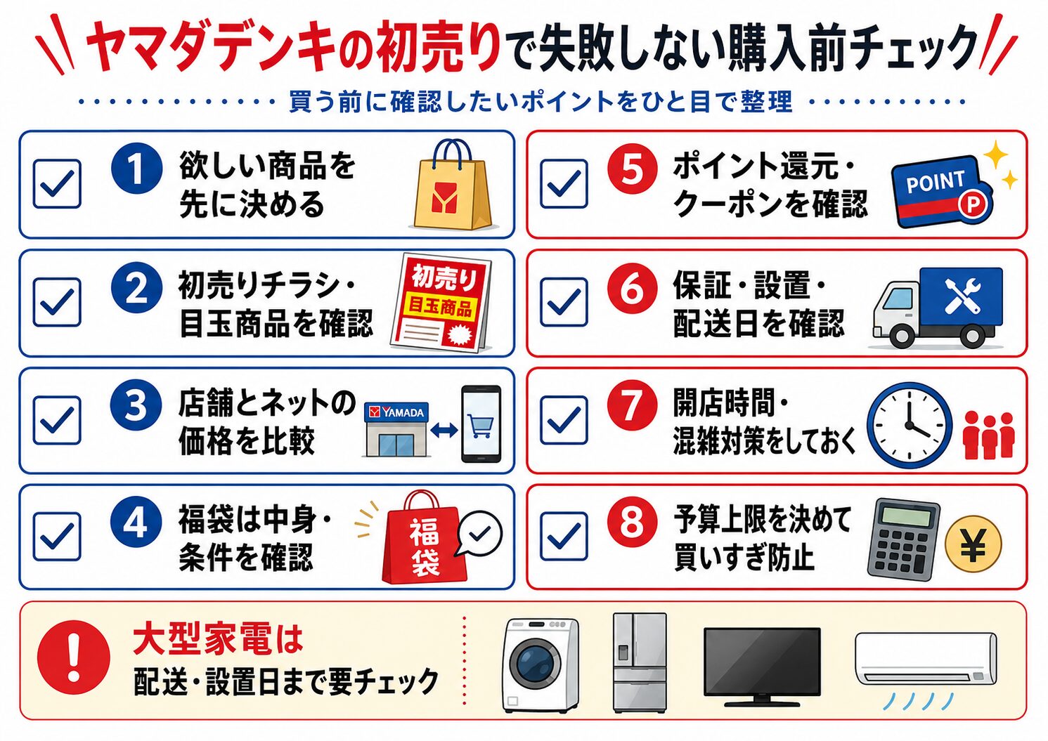 ヤマダデンキの初売りで失敗しない購入前チェック