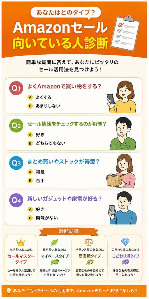 Amazonセールが向いている人診断