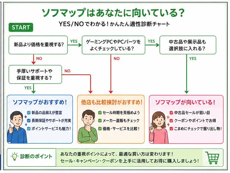 ソフマップで今買うか待つかの診断チャート